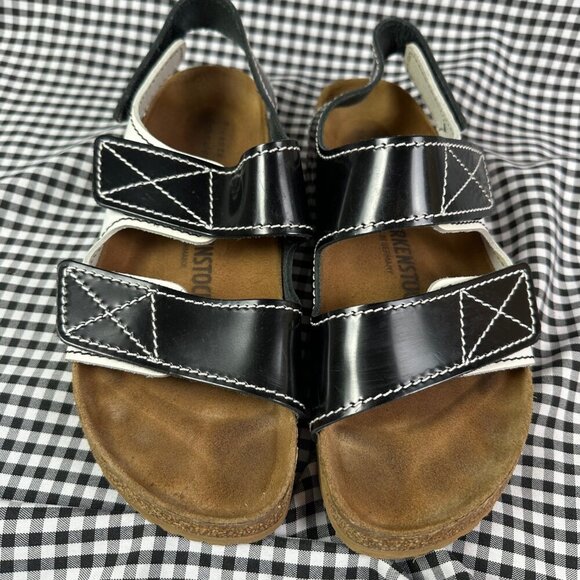 Birkenstock 1774 Proenza Schouler Milano Black & White Minimalist Sandal EU 40 - Picture 2 of 6